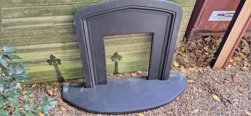 Buy & Sell Hampshire Havant - Photos for Black Painted Concrete Fire Place Surround