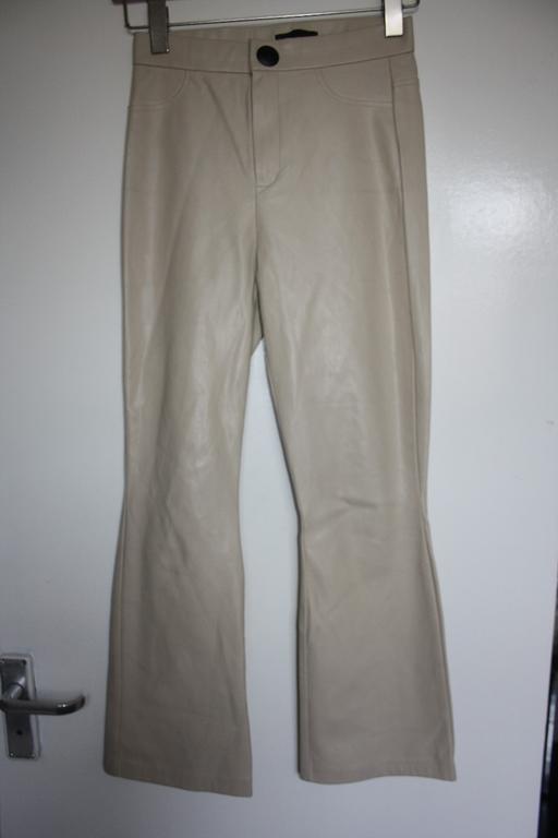 Buy & Sell North West London Chalk Farm - North West London - Photos for Zara cream leather trousers size XS