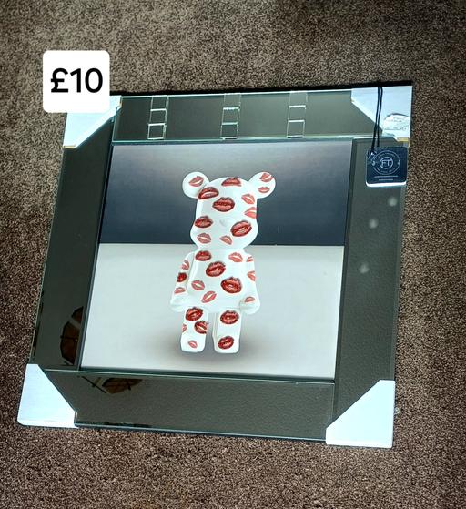 Buy & Sell Greater Manchester Stockport - Photos for Mirrored Edged Teddy Picture