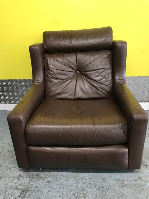 Buy & Sell West Midlands Dudley - Photos for Brown leather armchair