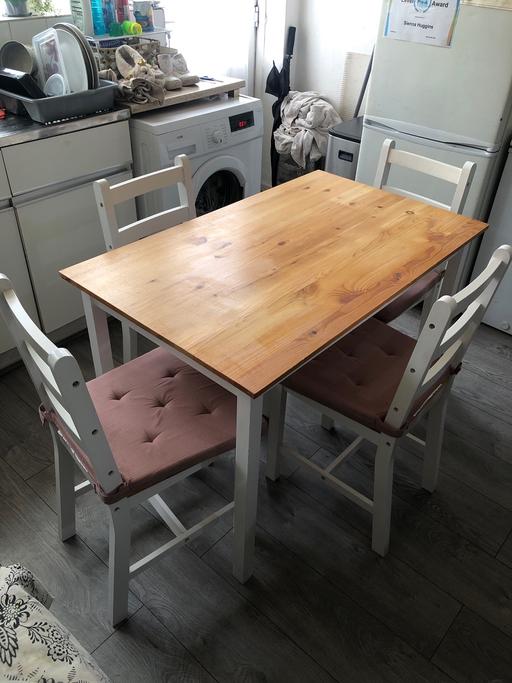 Buy & Sell West Midlands Birmingham - Photos for Pine table and chairs x4