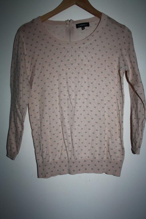 Buy & Sell North West London Chalk Farm - North West London - Photos for Caroll pink & grey heart jumper size EUR 36