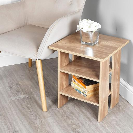 Buy & Sell West Midlands Coventry - Photos for 2 Tier Wooden Modern Side End Table (Oak)