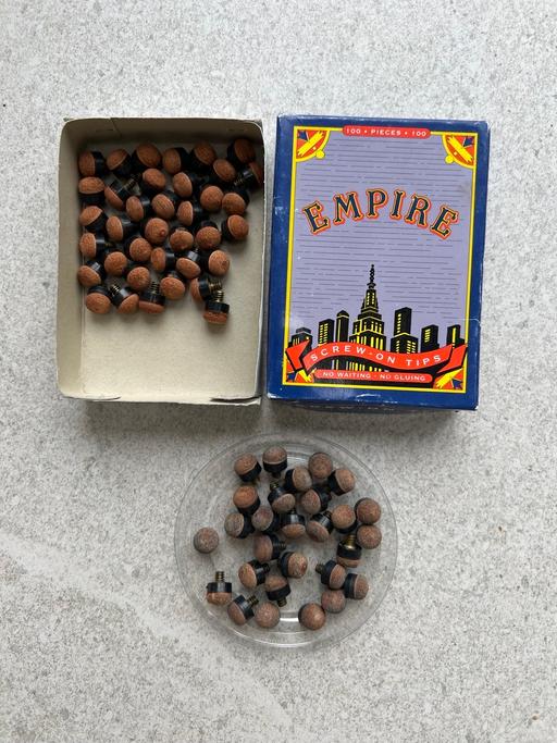 Buy & Sell Worcestershire Bromsgrove - Photos for Empire Snooker Cue Screw On Tips - 11mm