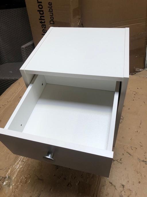 Buy & Sell West Midlands Coventry - Photos for Seville 1 Drawer Bedside Table - White