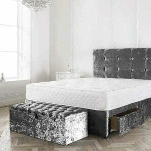 Buy & Sell Smethwick Sandwell - Photos for Crush Velvet Divan Beds