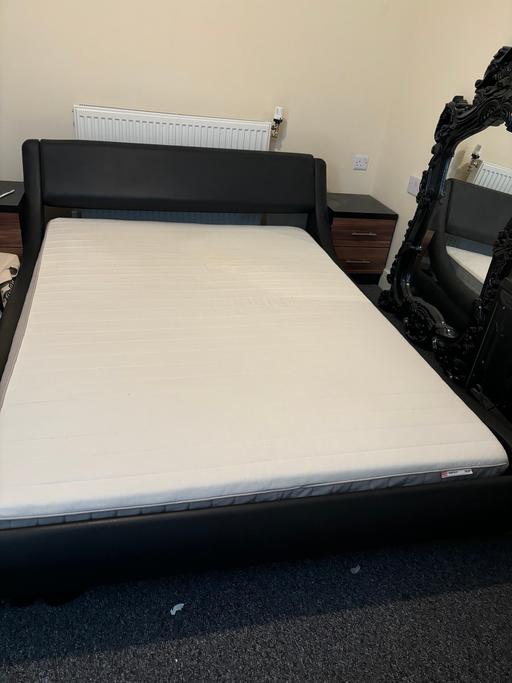 Buy & Sell North West London Harrow - Photos for Double bed with iKea mattress