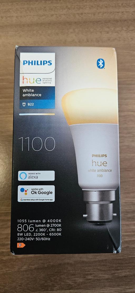 Buy & Sell Cambridgeshire South Cambridgeshire - Photos for Philips Hue B22 Bulb White Smart LED [B22]