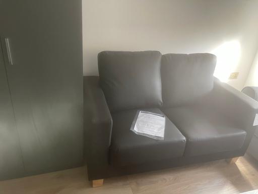 Buy & Sell South East London Catford - South East London - Photos for Chesterfield 2 seater sofa faux leather black