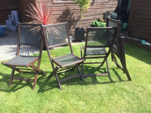 Buy & Sell Surrey Spelthorne - Photos for 4 Garden Chairs