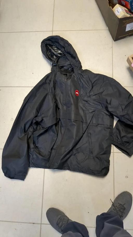 Buy & Sell West Yorkshire Kirklees - Photos for Black mens waterproof jacket 2XL red logo