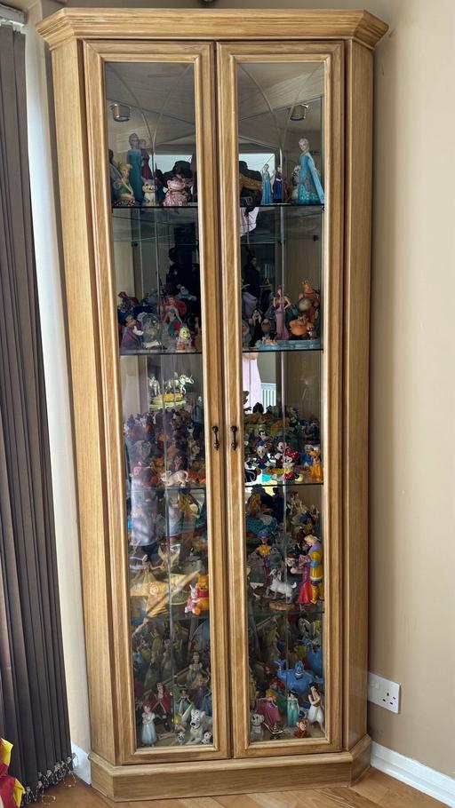 Buy & Sell Ealing Southall - UB2 - Photos for Corner Glass Display Cabinet With Light