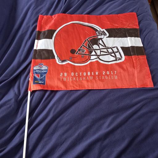 Buy & Sell North Northamptonshire Wellingborough - North Northamptonshire - Photos for NFL Cleveland browns flag