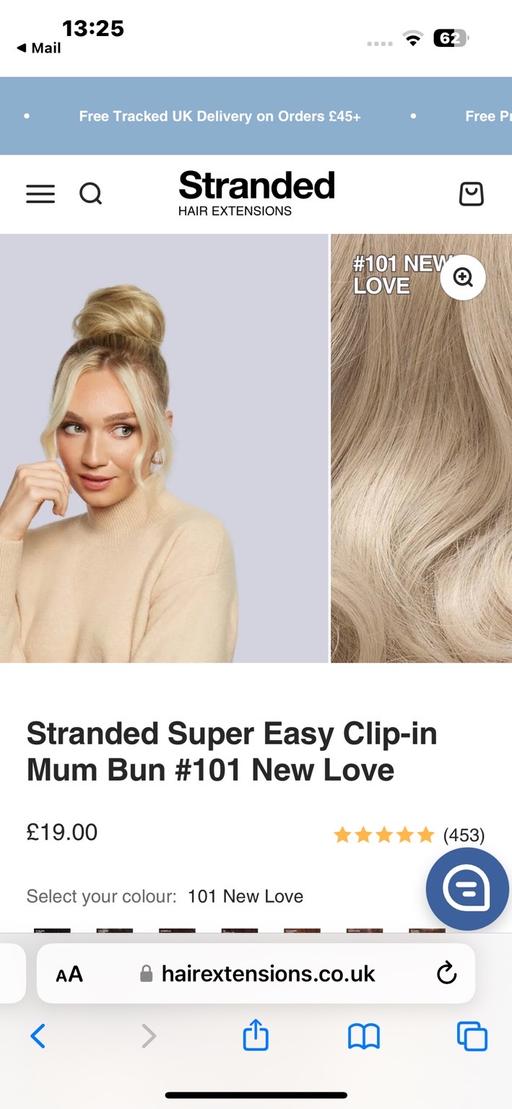 Buy & Sell Greater Manchester Oldham - Photos for Ash blonde clip in pony and bun set