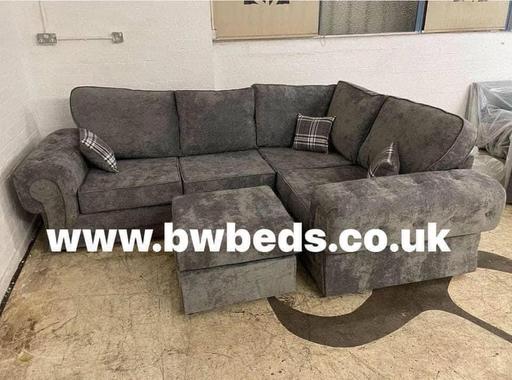 Buy & Sell South Yorkshire Rotherham - Photos for VALENICA CORNER SOFA w/ FOOTSTOOL