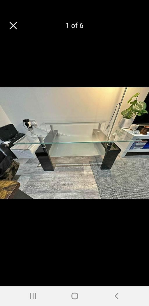 Buy & Sell East London Walthamstow - East London - Photos for Black Glass Coffee Table