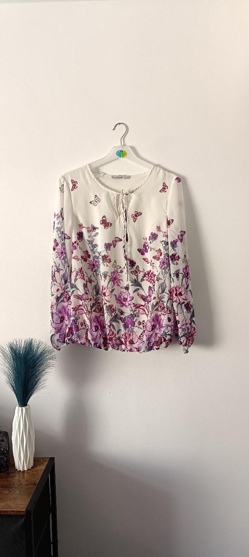 Buy & Sell Swansea - Wales Cadle - Swansea - Photos for Chiffon long sleeve top butterfly print size