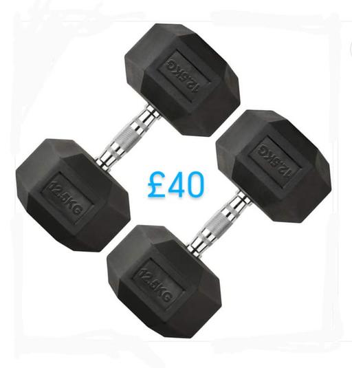 Buy & Sell Greater Manchester Bolton - Photos for 2 x 12.5kg Hex Dumbbells Brand-new