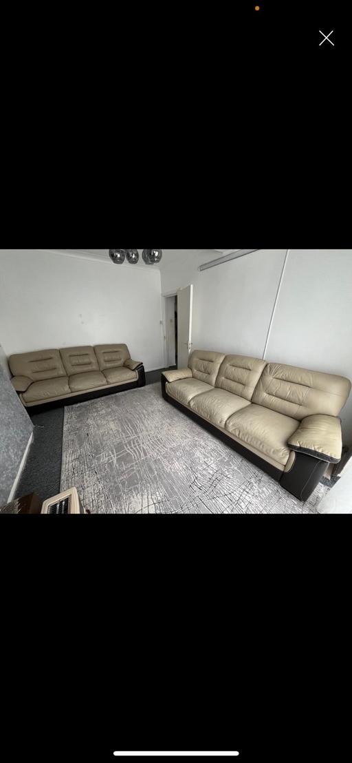 Buy & Sell South West London Norbury - South West London - Photos for Two 3 seater ScS leather sofa