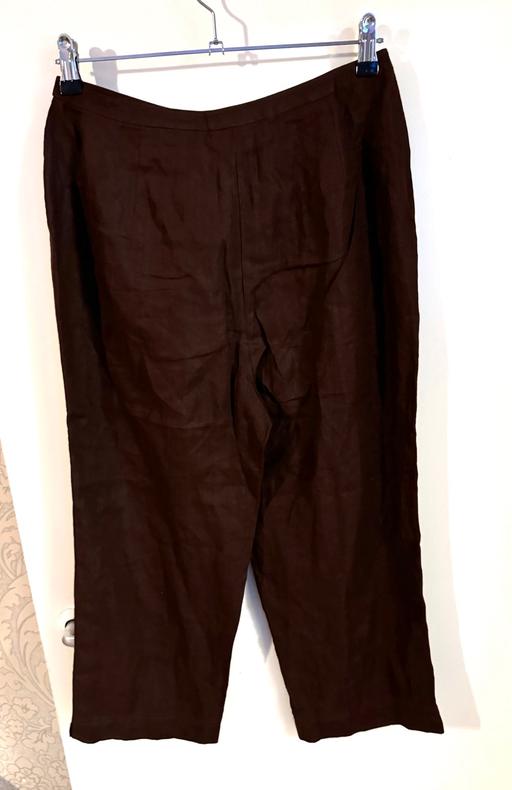 Buy & Sell South West London West Brompton - South West London - Photos for House Of Fraser Linen Wide Leg Crop Trousers