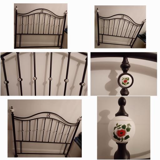 Buy & Sell South Yorkshire Doncaster - Photos for King Size Metal headboard with flower patter