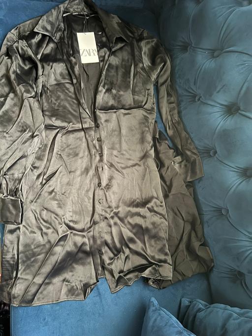 Buy & Sell South East London Old Kent Road - South East London - Photos for ZARA BLACK SILK DRESS