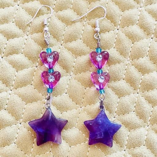 Buy & Sell Dorset Bournemouth, Christchurch and Poole - Photos for New Pair Of Purple Amethyst Star Earrings