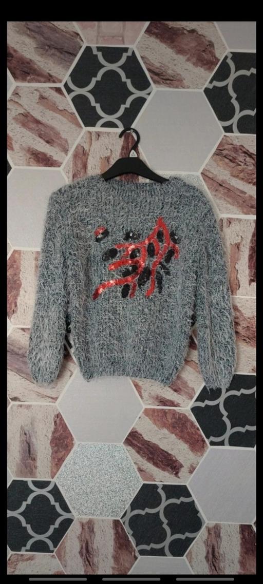 Buy & Sell Swansea - Wales Blaenymaes - Swansea - Photos for Sequin mistletoe print fluffy jumper