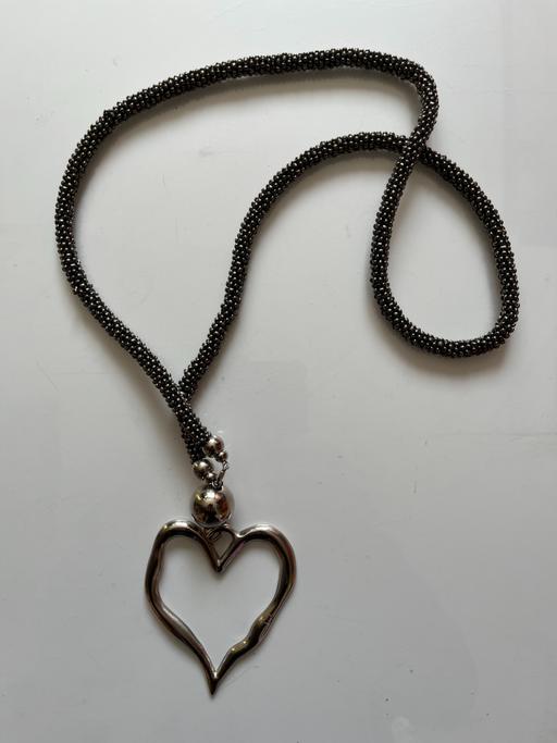 Buy & Sell North Yorkshire Harwood Dale - North Yorkshire - Photos for BALINESE BEADED ROPE NECKLACE - OPEN HEART