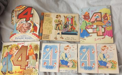 Buy & Sell Merseyside Saint Helens - Photos for Vintage 1940s age 4 child's birthday cards