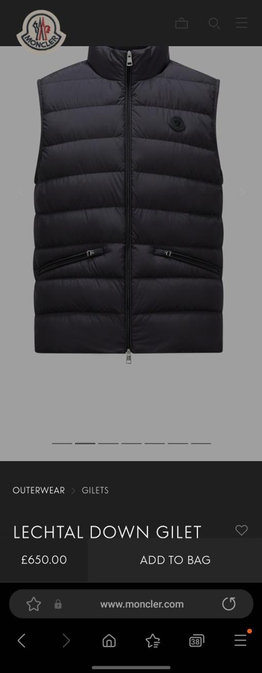 Buy & Sell West Midlands Sandwell - Photos for New Moncler Lechtal Gilet