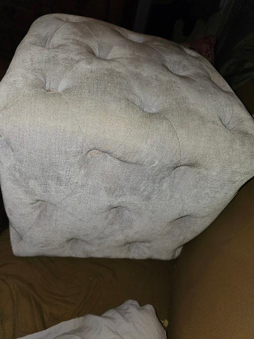 Buy & Sell West Midlands Walsall - Photos for New ex-display Evie Buttoned Cube Footstool G