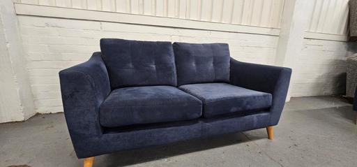 Buy & Sell Staffordshire South Staffordshire - Photos for Furniture Village Blue Chenille Two Seater