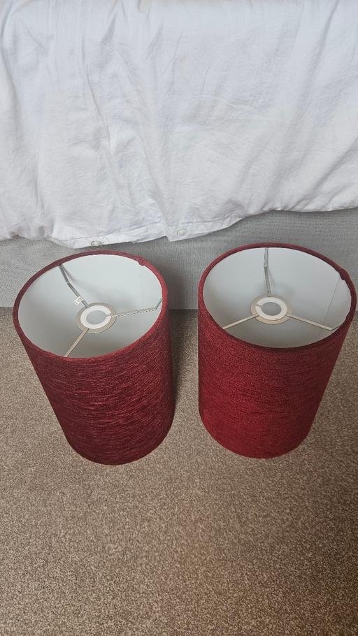 Buy & Sell Wokingham Lower Earley - Wokingham - Photos for LightShades pair in red burgundy from Argos