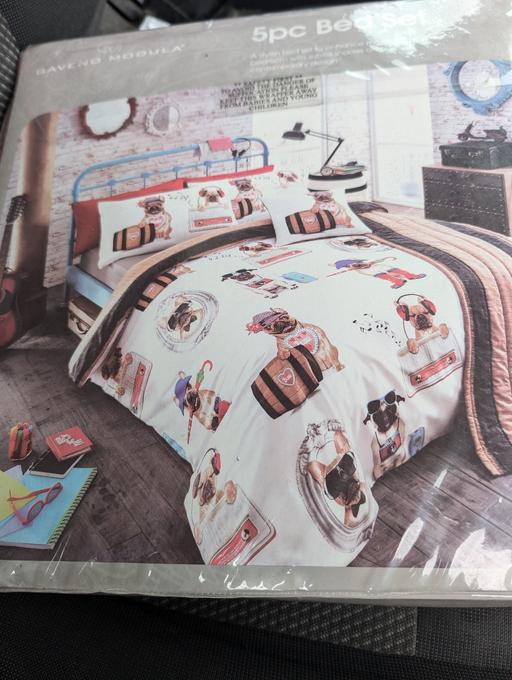 Buy & Sell Greater Manchester Bolton - Photos for new double pug 5 piece bedding set