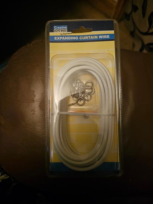 Buy & Sell West Midlands Dudley - Photos for 4M CURTAIN WIRE & HOOKS...NEW