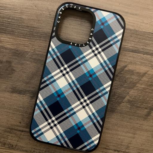 Buy & Sell West Midlands Birmingham - Photos for Casetify iPhone 14 Pro Max Plaid case blue