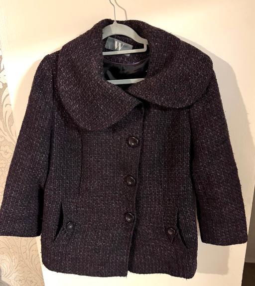 Buy & Sell South West London West Brompton - South West London - Photos for Bhs Wool Blend Tweed Coat Jacket Size Uk 14