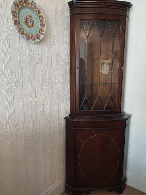 Buy & Sell Merseyside Sefton - Photos for Mahogany Dark Wood Corner Cabinet