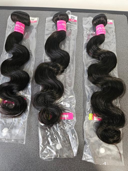 Buy & Sell South East London Waddon - Croydon - Photos for 3 bundles of brazilian human hair 18+20+22