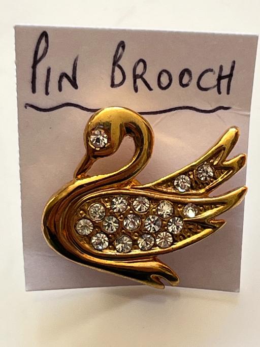 Buy & Sell North Yorkshire Harwood Dale - North Yorkshire - Photos for PIN BROOCH / BADGE - SPARKLY SWAN