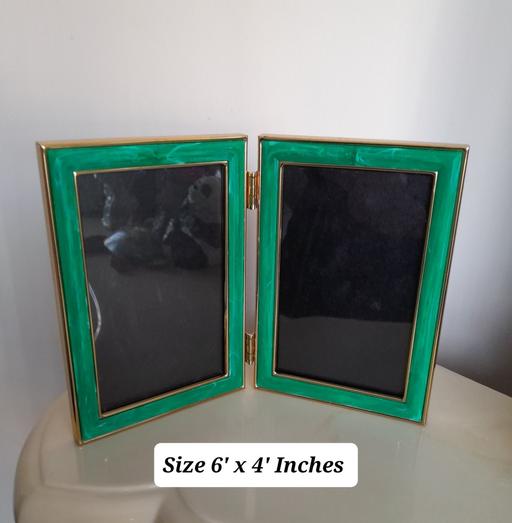 Buy & Sell West Midlands Birmingham - Photos for Green & Gold Marble Double Photo Frame