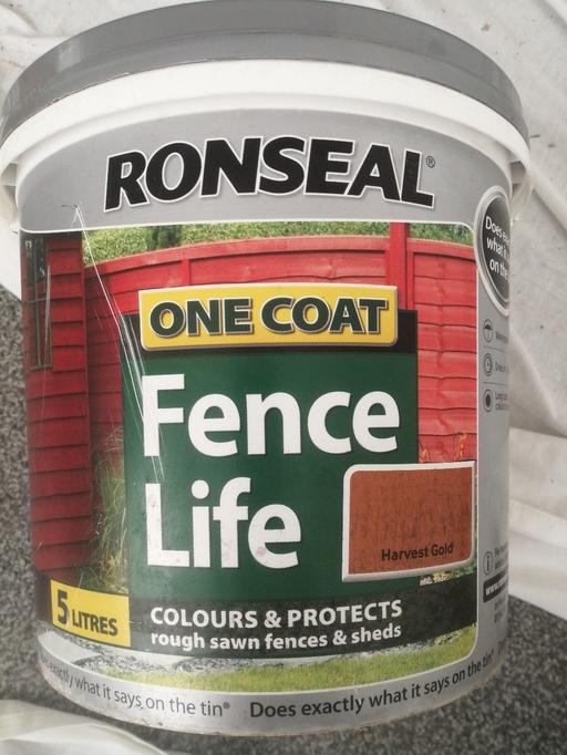 Buy & Sell West Midlands Wolverhampton - Photos for New Ronseal 5L harvest gold fence paint