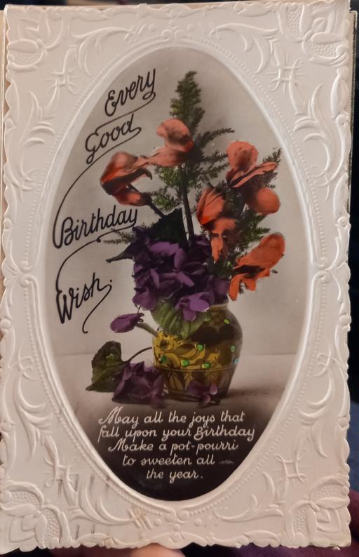 Buy & Sell Merseyside Saint Helens - Photos for 1931 real photo flowers birthday card