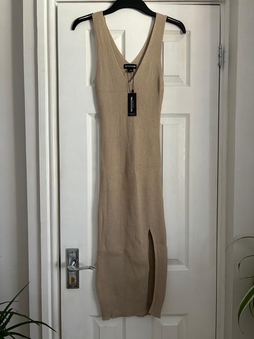 Buy & Sell Gloucestershire South Gloucestershire - Photos for Stone v neck knit midi side split dress small