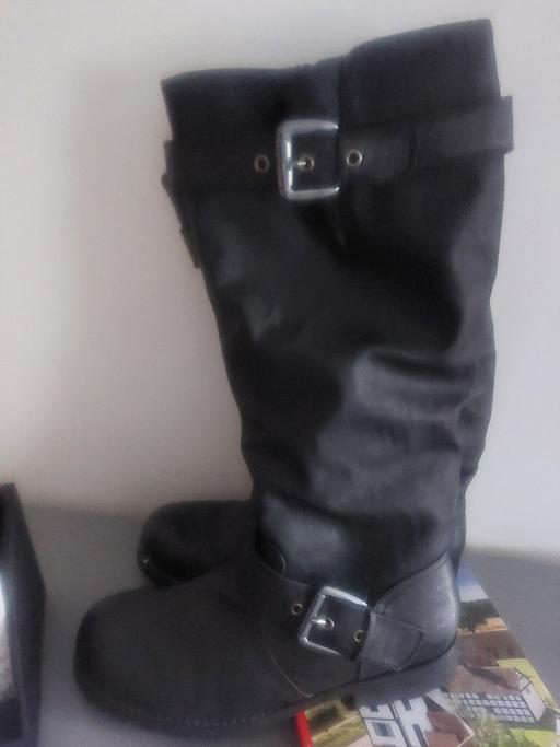 Buy & Sell West Midlands Walsall - Photos for BOOTS BIKER STYLE FUR LINED