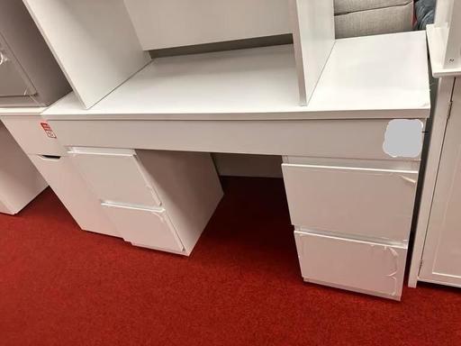 Buy & Sell West Midlands Coventry - Photos for Jenson 6 Drawer Dressing Table Desk - white