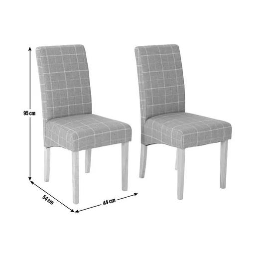 Buy & Sell West Midlands Coventry - Photos for Pair of Skirted Dining Chairs -Grey & Blue