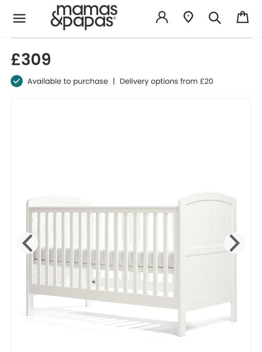 Buy & Sell Worcestershire Bromsgrove - Photos for Mamas & Papas | Cot Bed