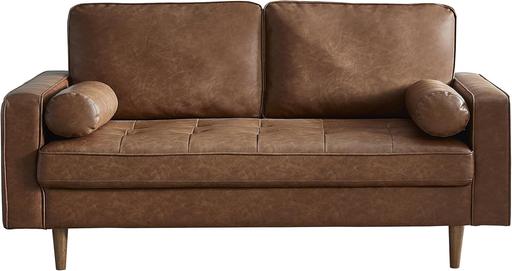 Buy & Sell Central London Charing Cross - Central London - Photos for 3 Seater Sofa-Brown Faux Leather